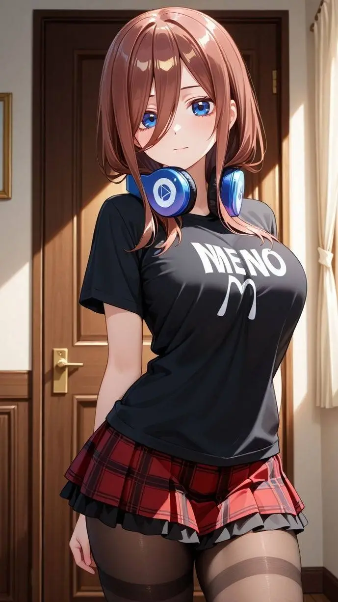 ai character: Miku Nakano background