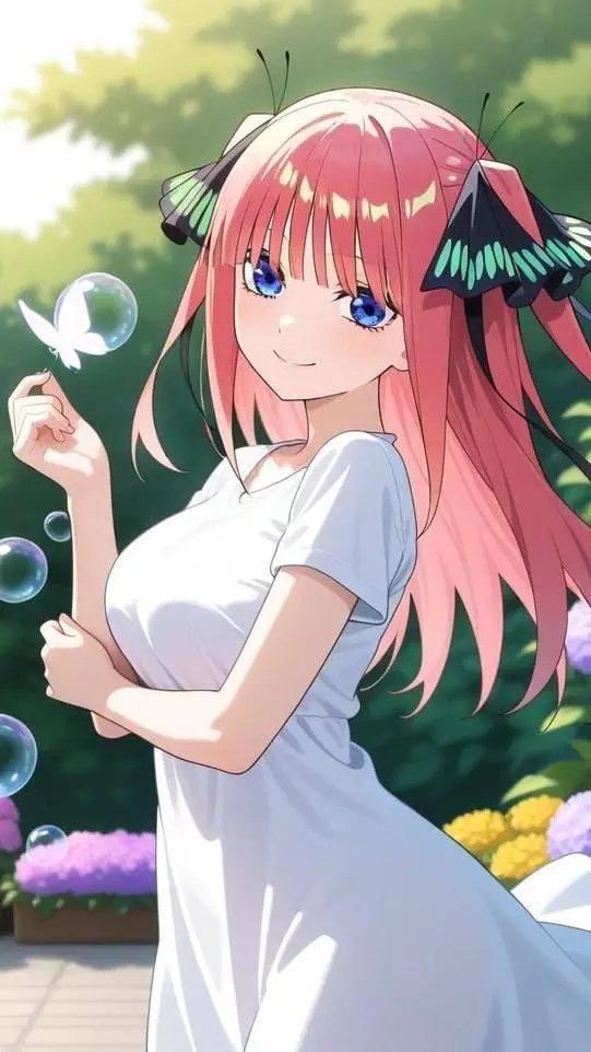 ai character: Nino Nakano background