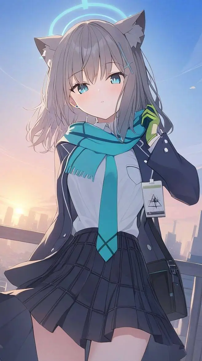 ai character: Shiroko background