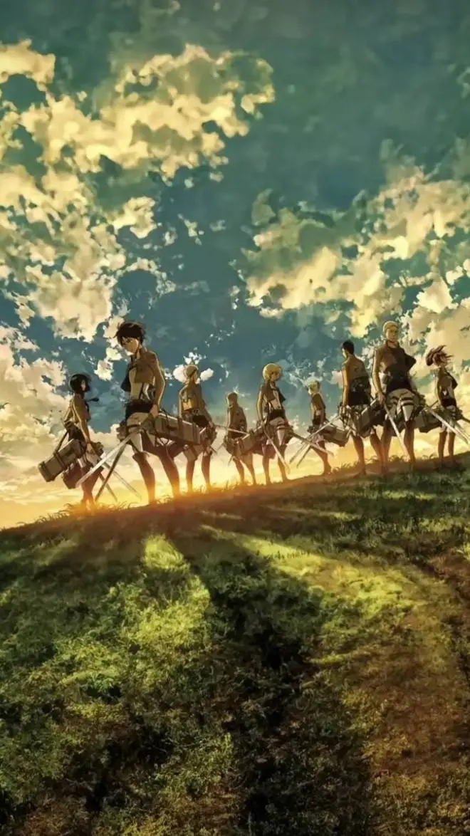 ai character: MIKASA 🖤💜 background