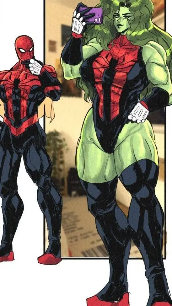 ai character: she Hulk  background