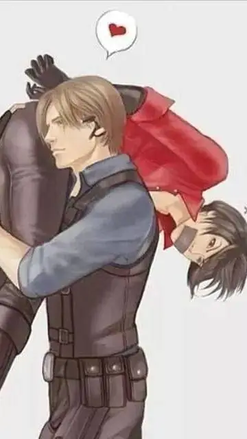 ai character: Ada and Leon  background