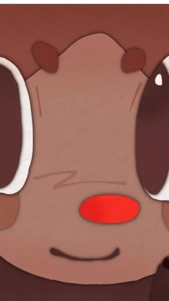 ai character: rudie the reindeer background