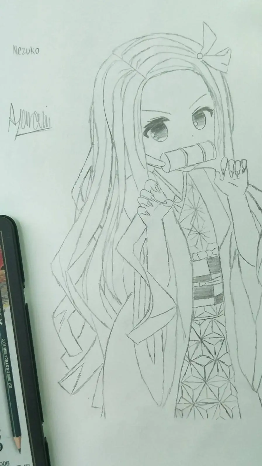 ai character: 🌸Nezuko chan~🌸 background