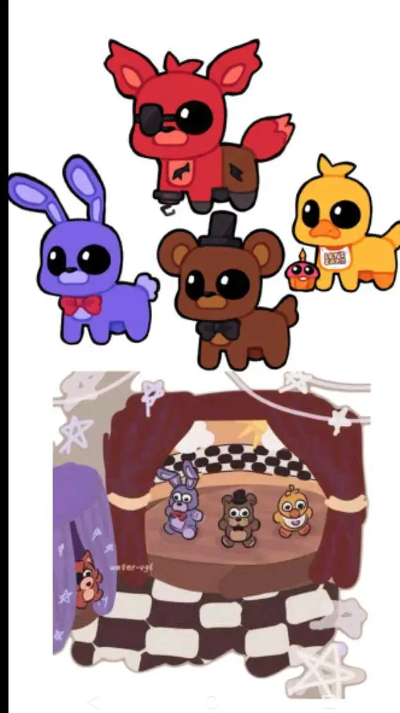 ai character: fnf cute xD background