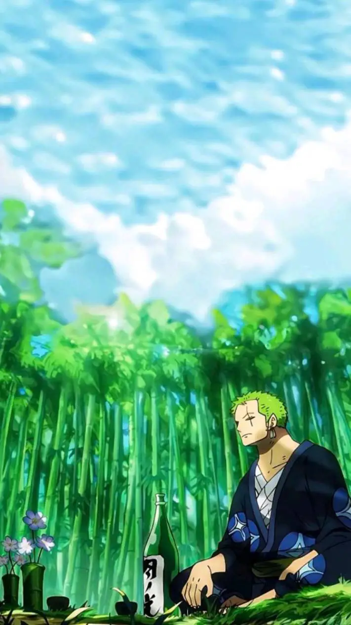 ai character: ZORO RONONOA  background
