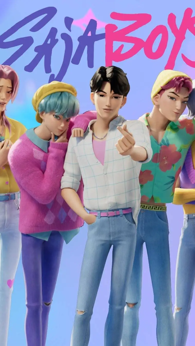 ai character: saja Boys concert  background