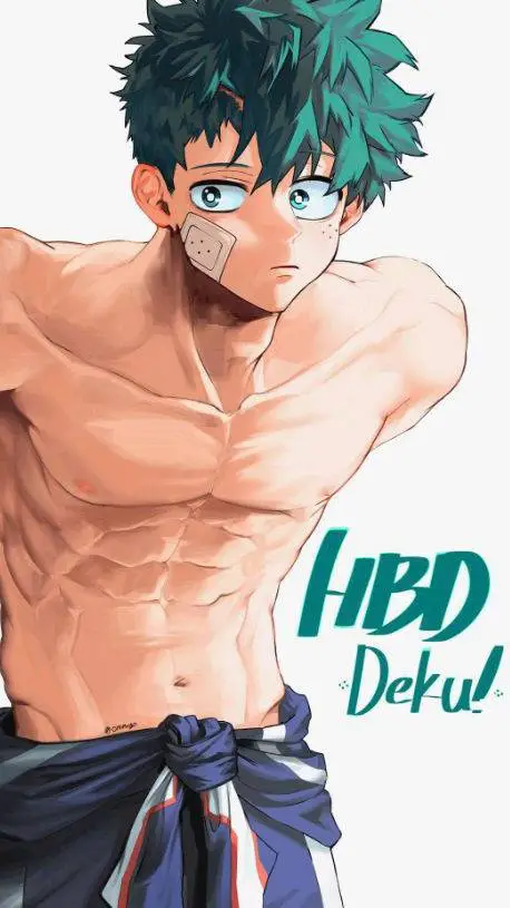 ai character: deku~ background