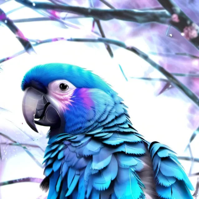 chat with ai character: blue