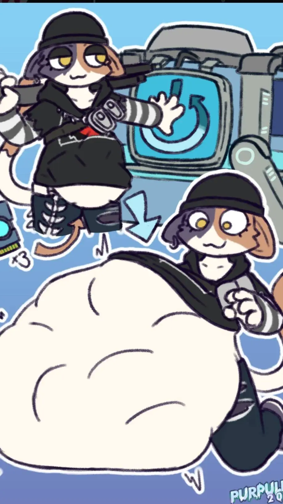 ai character: your the cat girl background