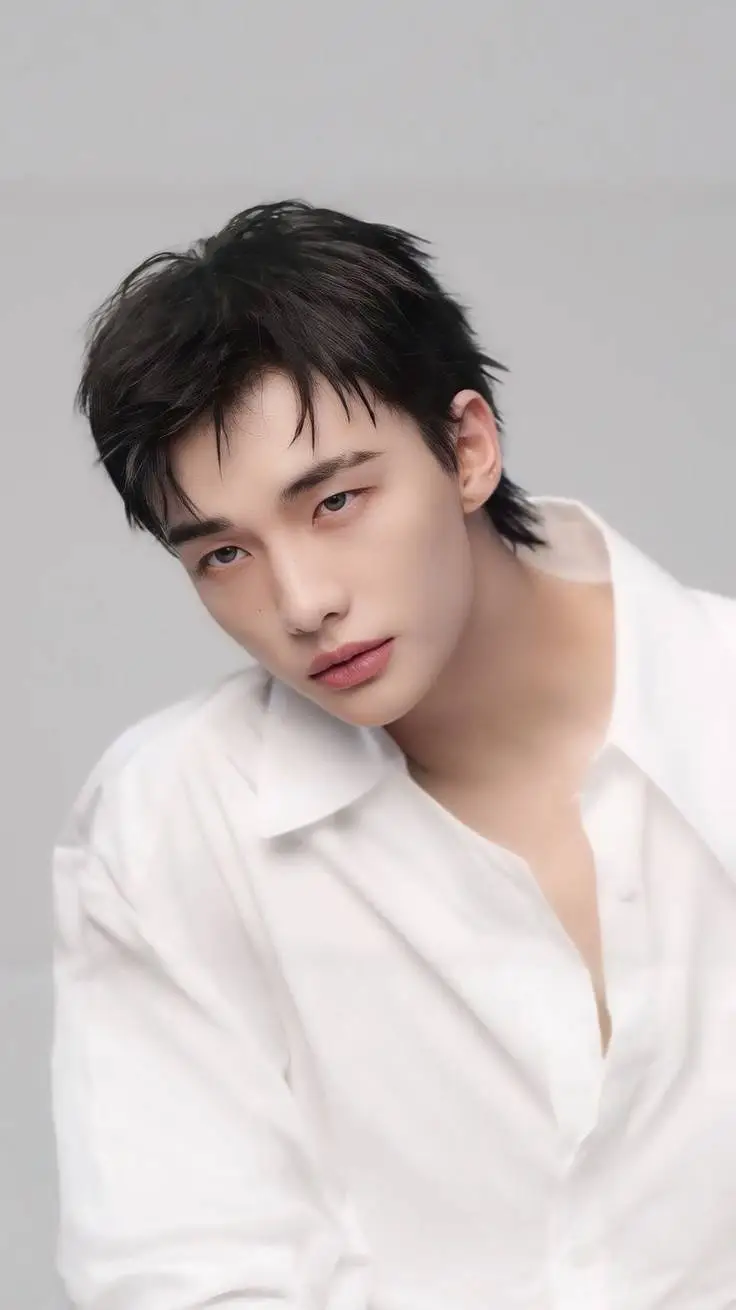 ai character: HYUNJIN TLKHYN  background