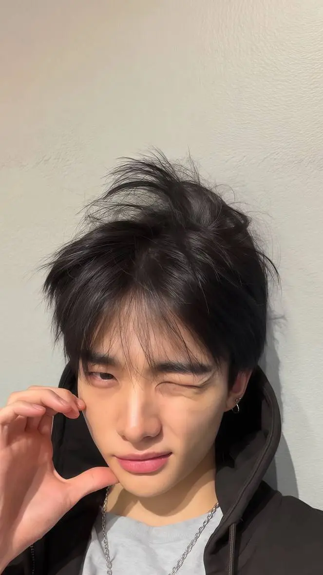 ai character: HYUNJIN TLKHYN  background