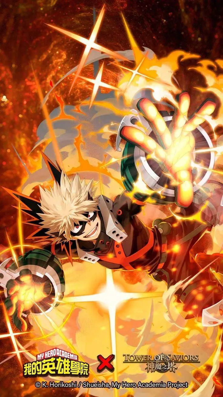 ai character: Katsuki Bakugou background