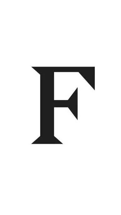 ai character: the letter F background