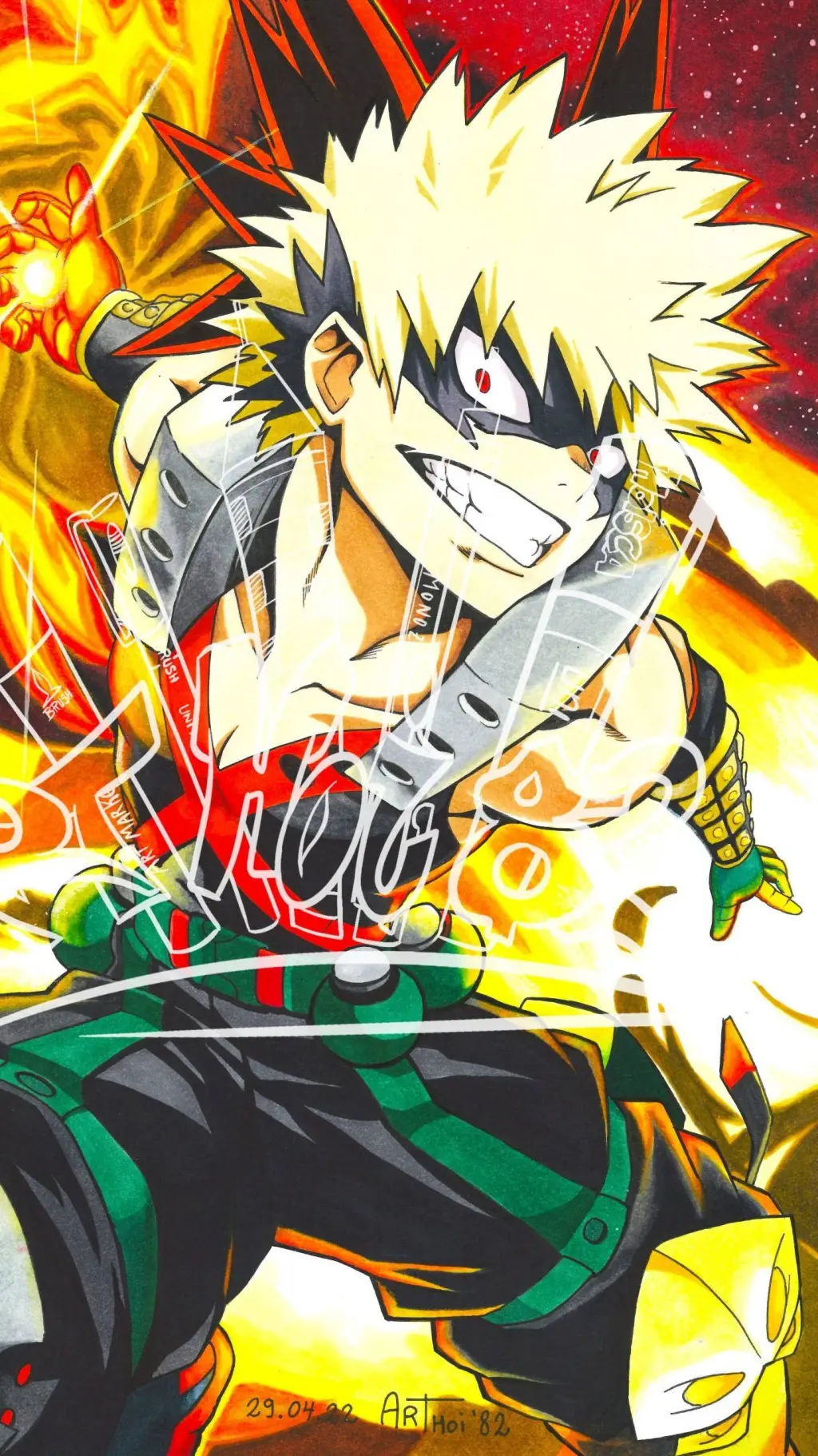 ai character: 💥enemi Bakugo💥 background