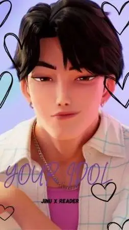 ai character: Juni saintValentin background