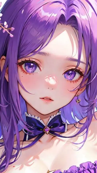 ai character: 💜Violette Purple💜 background