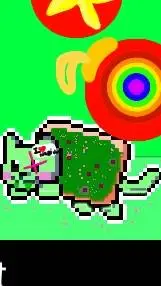 ai character: nyan cat elemental background