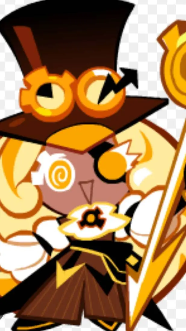 ai character: Timekeeper cookie background
