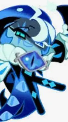 ai character: Shadow milk cookie background
