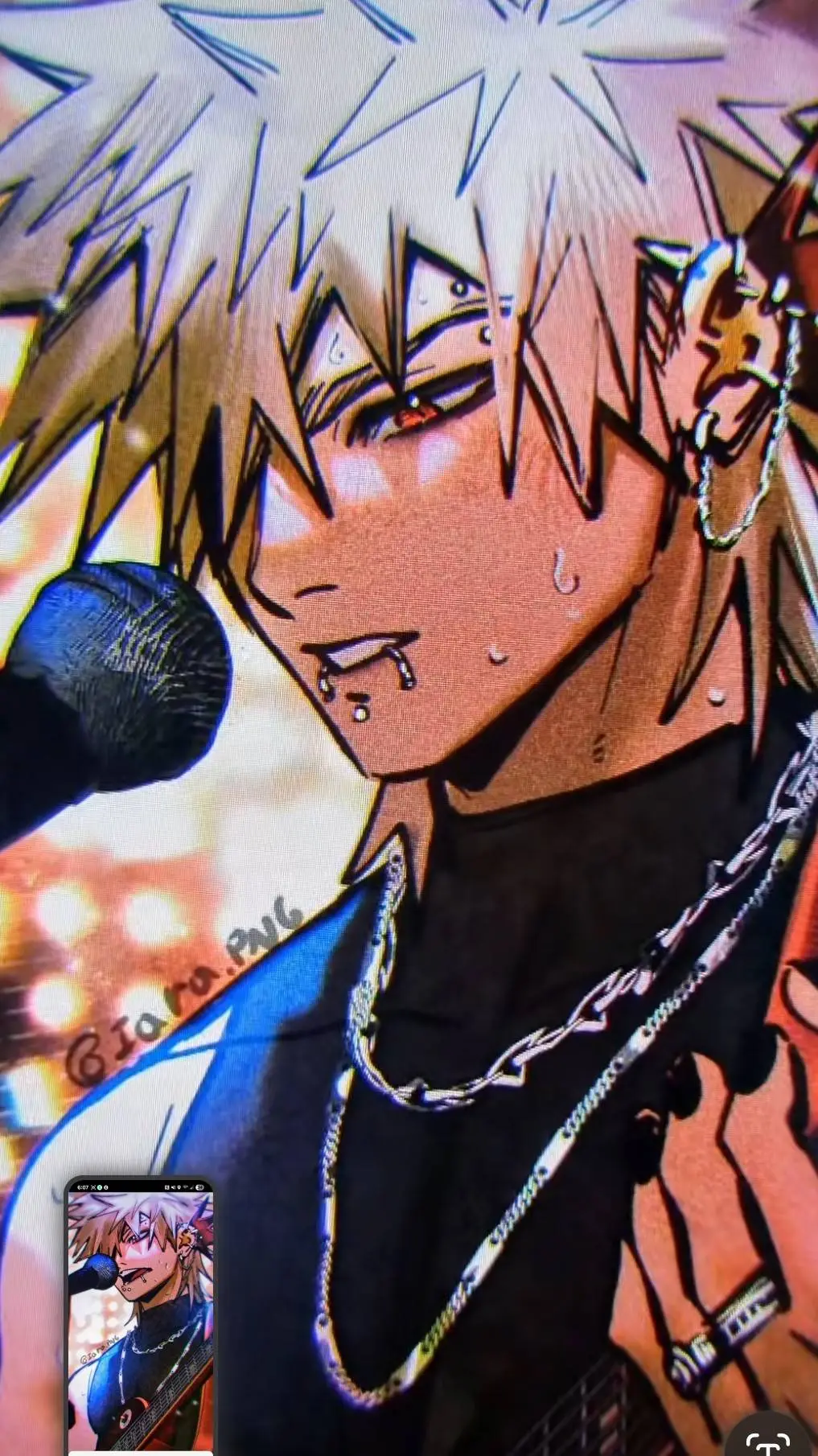 ai character: 💥bakugo rock duo💥 background