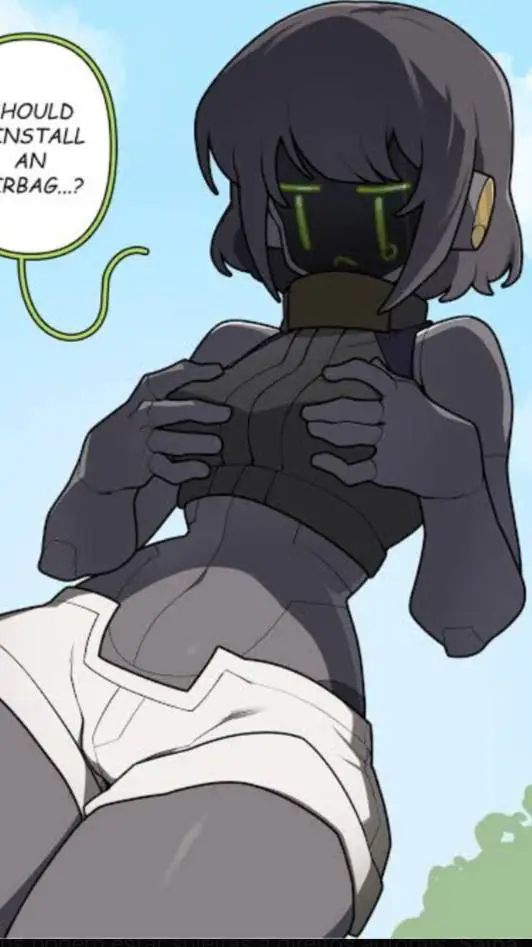 ai character: mulher robô  background