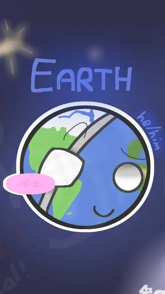 ai character: Earth 🌎 background