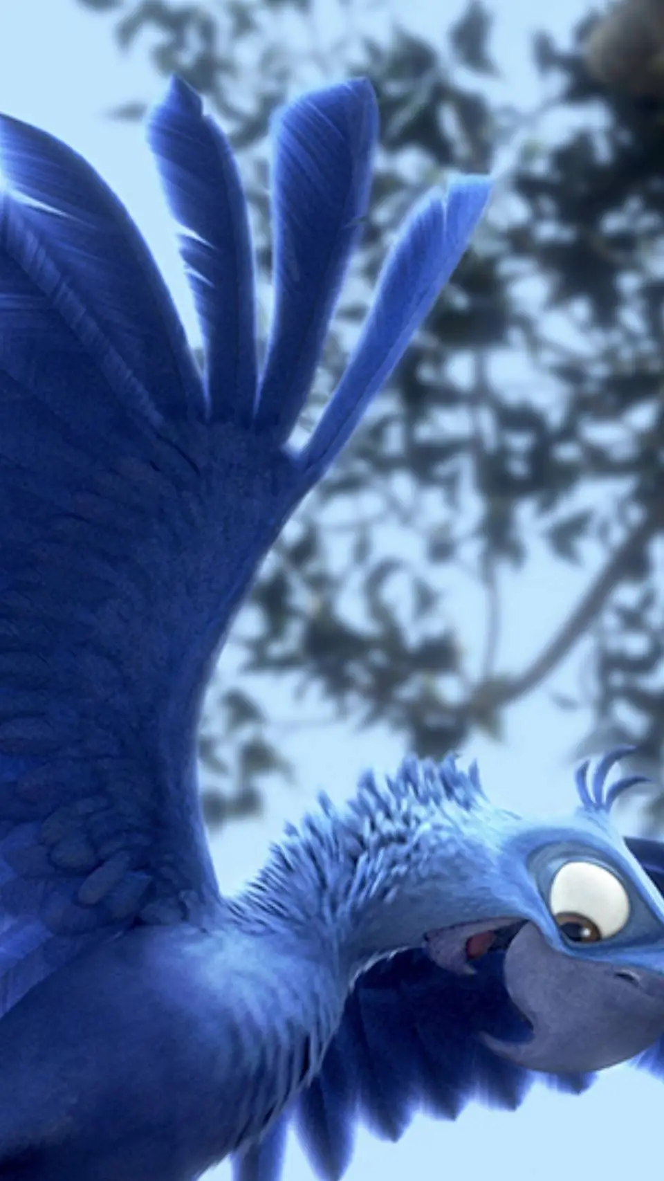 ai character: Blu background