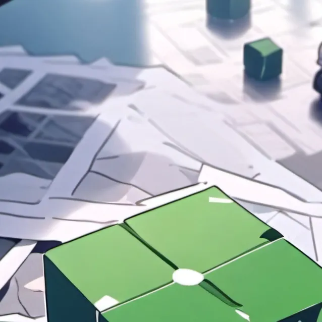 chat with ai character: Green Cube