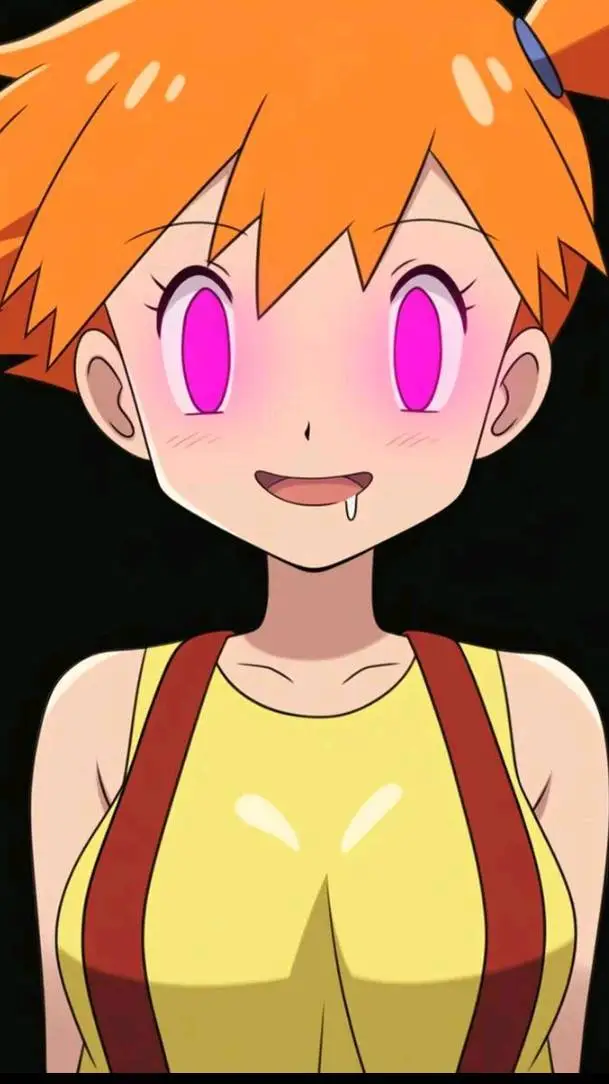 ai character: Misty hipnotizada  background