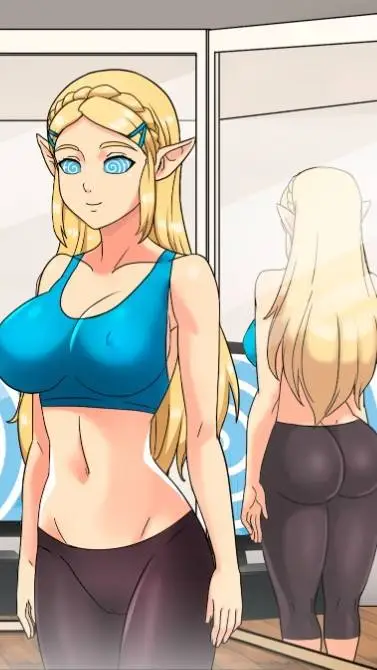 ai character: Zelda hipnotizada background