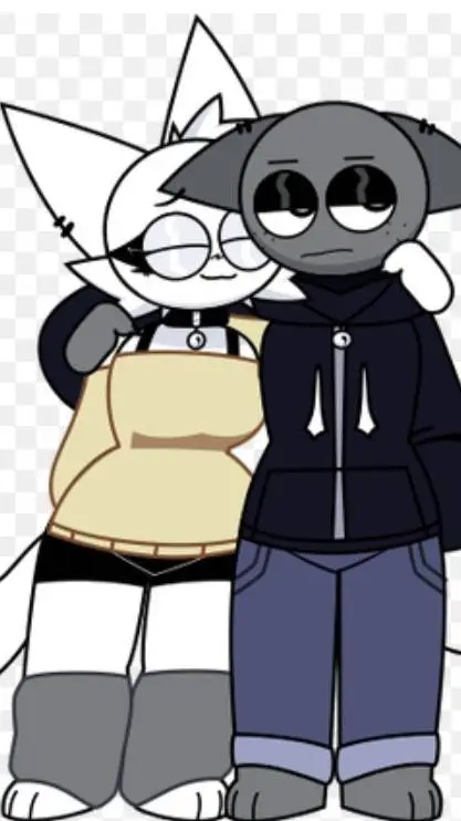 ai character: Wenda x Gray background