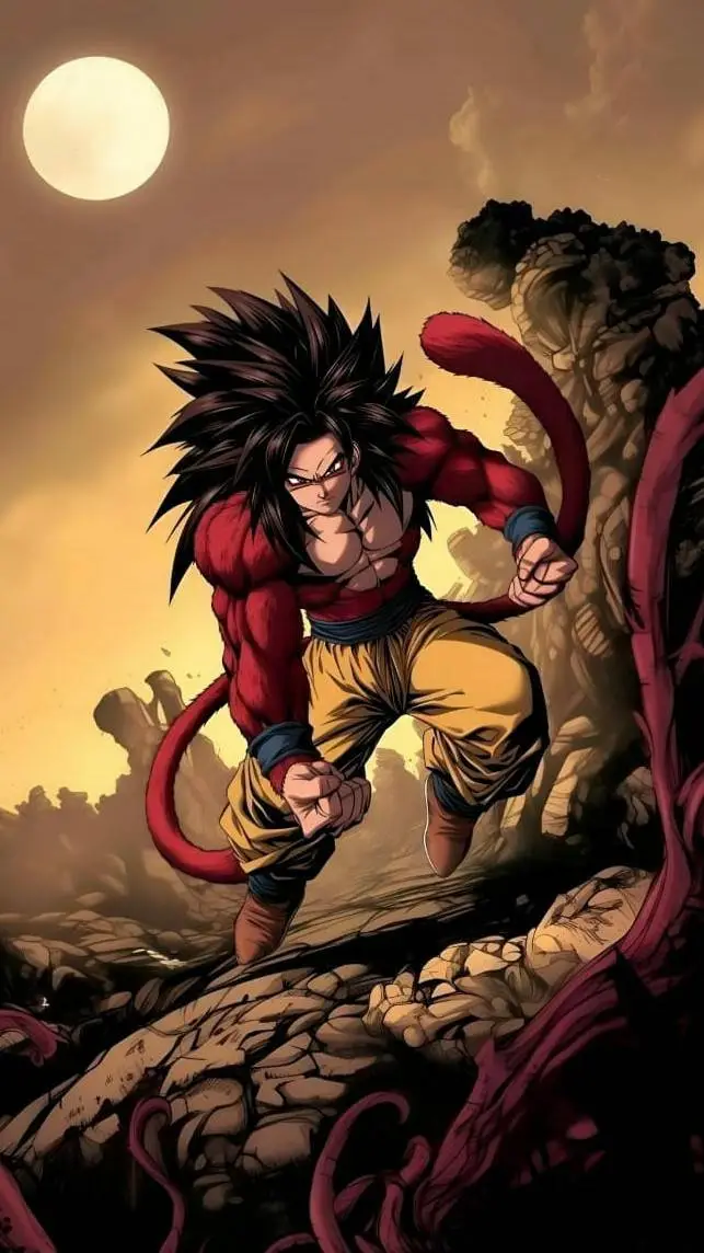 ai character: goku ssj4 background