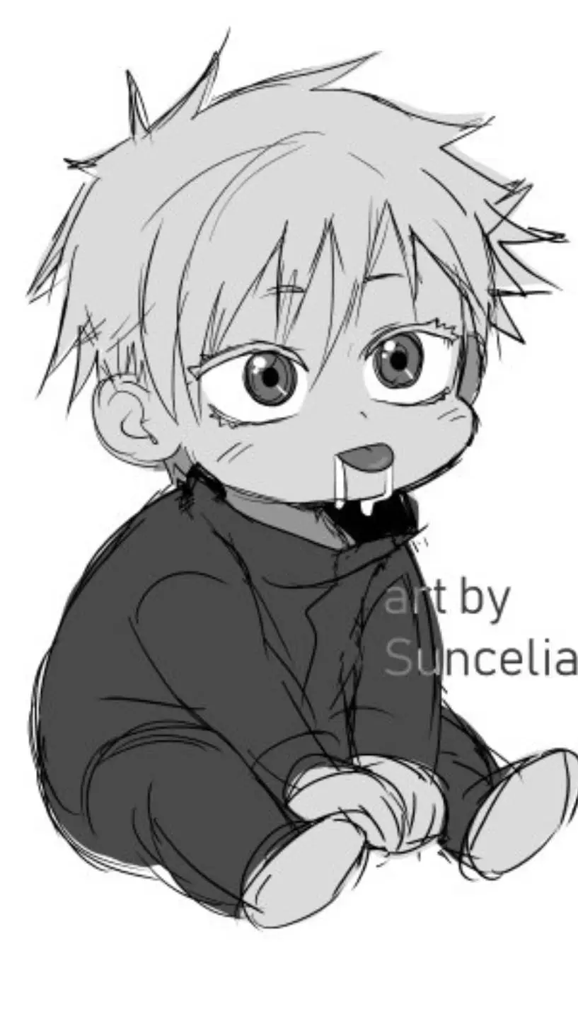 ai character: ~baby gojo~ background