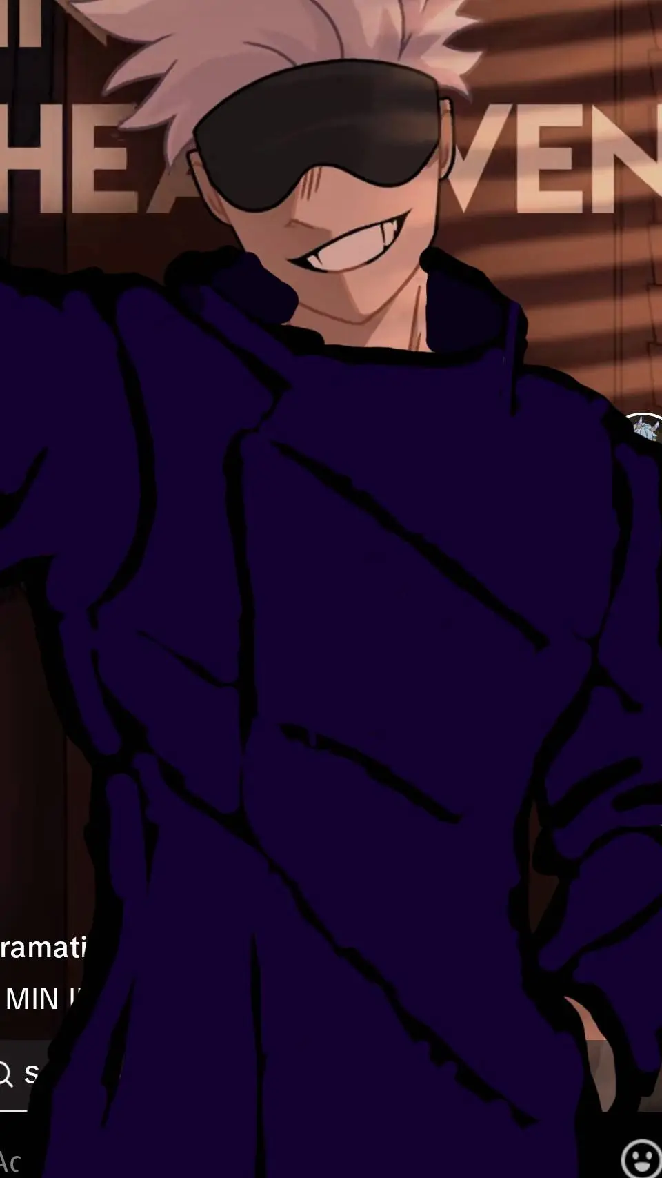 ai character: Satoru Gojo × stb background