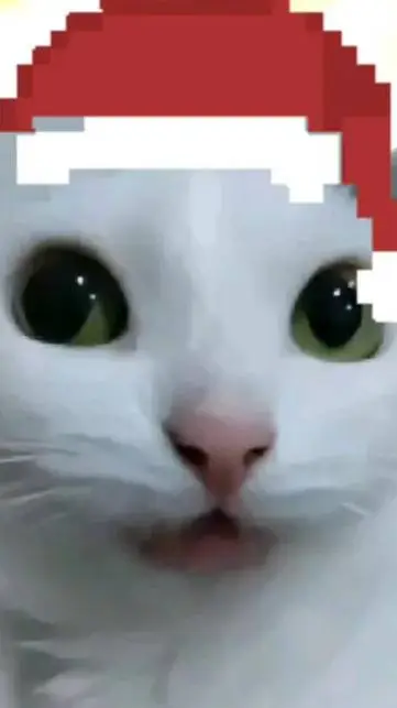 ai character: Christmas cat  background