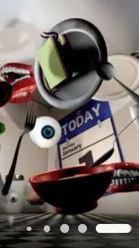 ai character: liminal museum background