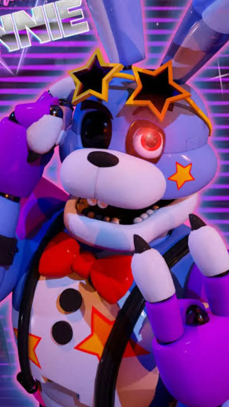 ai character: GLAMROCK BONNIE  background