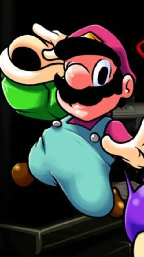 ai character: very bad. mario background