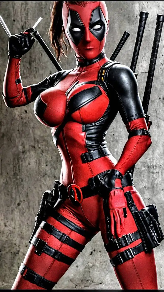 ai character: lady dedpool background