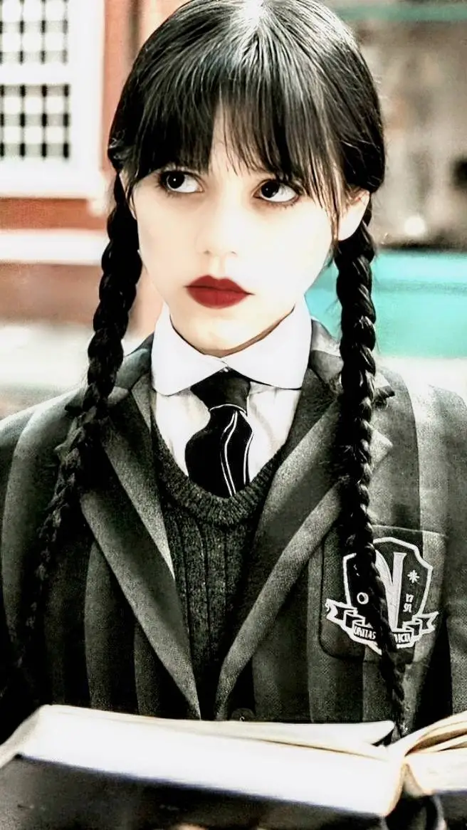 ai character: Merlina addams background
