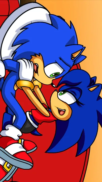 ai character: Sonic and sonica  background