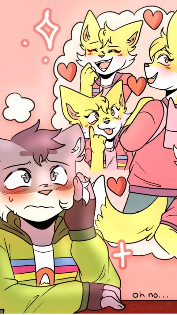 ai character: kit and Sam   background