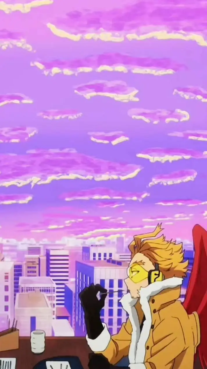 ai character: hawks pro hero mha background