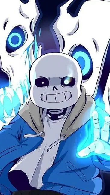ai character: sans;undertale,mha background