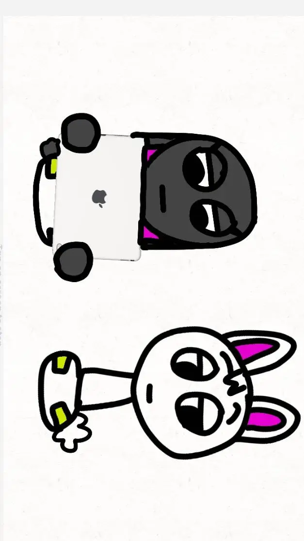 ai character: Sprunki babies M&H background