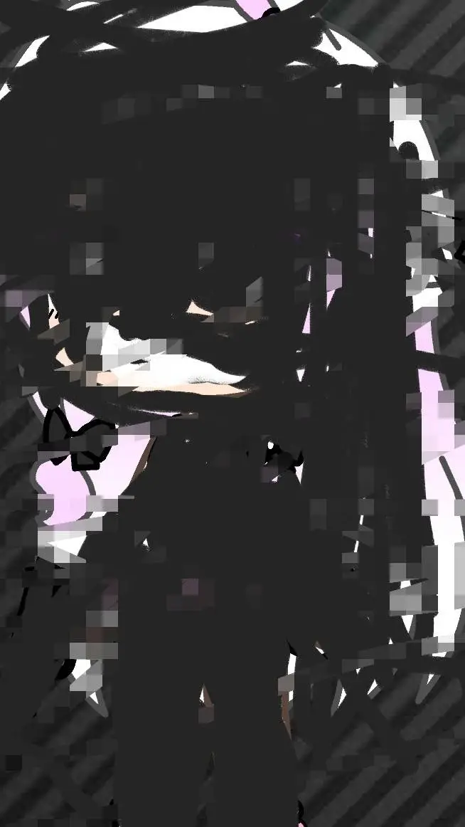 ai character: black void background