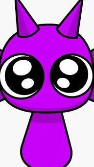 ai character: Lil durple  background