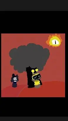 ai character: black  background