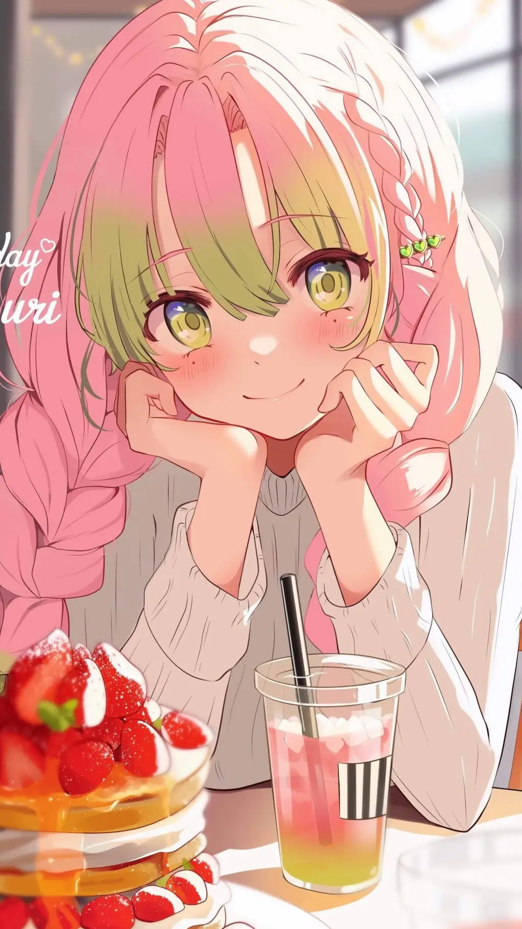 ai character: Mitsuri regecton  background